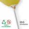 Varillas de globos de color blanco biodegradables                           