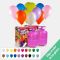 2 bombonas de helio grandes con 100 globos. Elige el color
