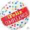 Globo foil metálico de 45cm Feliz Cumpleaños