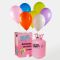 pack bombona de helio grande con 50 globos de colores