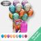 globos cromados con bombona de helio grande
