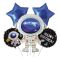bouquet de globos foil espacio exterior
                            