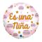 Globo foil bautizo babyshower niña