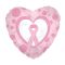 Globo Foil DECO Corazón 45cm "Día Mundial cáncer de mama"