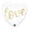 globo foil corazón DECO Love purpurina Qualatex®