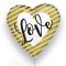 Globo Foil 45cm DECO Corazón "Love" Dorado Anagram®  