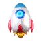 globo foil nave espacial 73cm