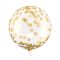 Globos bubble 40cm transparente confeti dorado