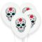 globos de latex blancos con calaveras caterina para halloween