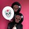 Bolsa 6 Globos Látex 30cm DECO Calaveras Strong Balloons®2