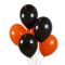 Bolsa 50 Globos DECO Látex 28cm Negros&Naranja Halloween