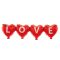 Guirnalda Globos LOVE en Forma de Corazón 101x27cm