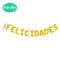Set globos de letras FELICIDADES Foil 41cm Plata