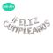 Set globos de letras FELIZ CUMPLEAÑOS Foil 41cm Plata