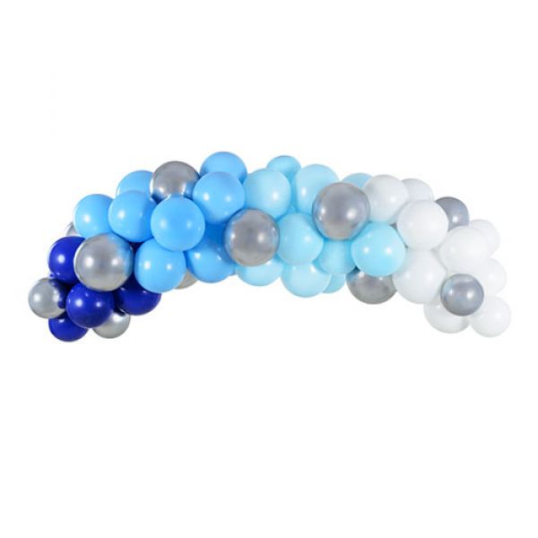 Guirnalda de globos azules combinados de 2m