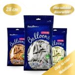 Bolsa 10 Globos Látex Metalizados 28cm Especial DECO Strong Balloons®