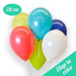 Bolsa de 50 globos DECO Látex 28cm. Pincha y elige el color 