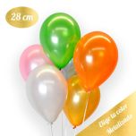 Bolsa 50 Globos DECO Látex 28cm Metalizados. Pincha y elige el color