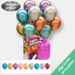 globos cromados con bombona de helio grande