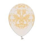 Bolsa 6 Globos DECO Strong Balloons® Látex 30cm Blanco Puro Barroco