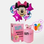 globos de minnie con bombona de helio grande
