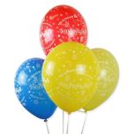 Bolsa 10 Globos DECO Látex 28cm "Felicidades"