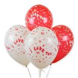 Bolsa 10 Globos DECO Látex 28cm "I Love You"