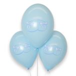 Bolsa 12 Globos DECO Srong Balloons® Látex 30cm "Patucos" Azul