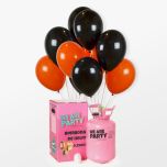 Pack Helio Mini Globos Negros&Naranja Halloween