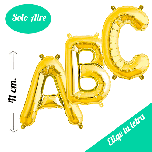Globos Foil Letra 41cm Oro. SOLO AIRE