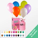 pack de bombona de helio pequeña con 30 globos de látex