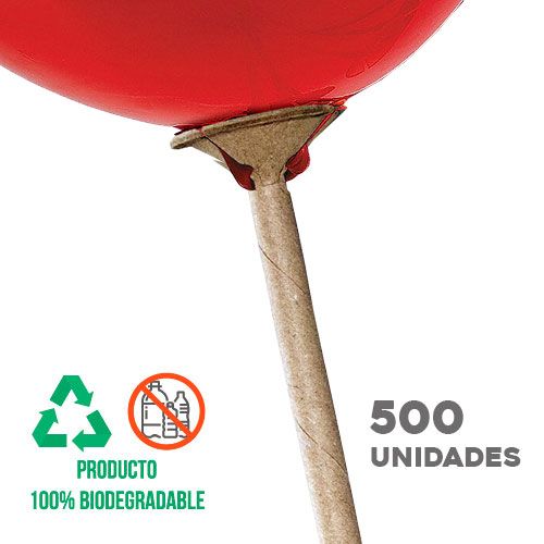 500 Soportes/Varillas para globos biodegradables 38cm