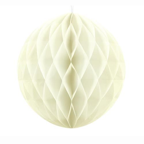 Bola nido de abeja color crema