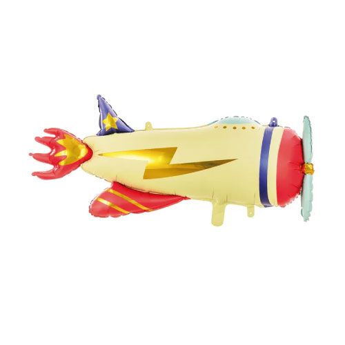 globo foil metalico avion 91x39cm