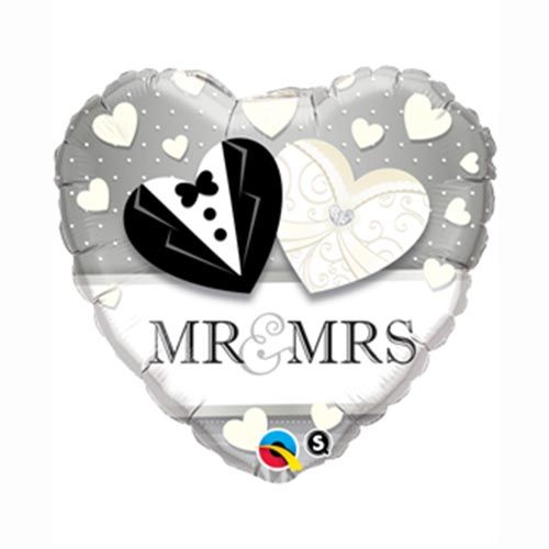 Globo foil metálico Mr&Mrs                 