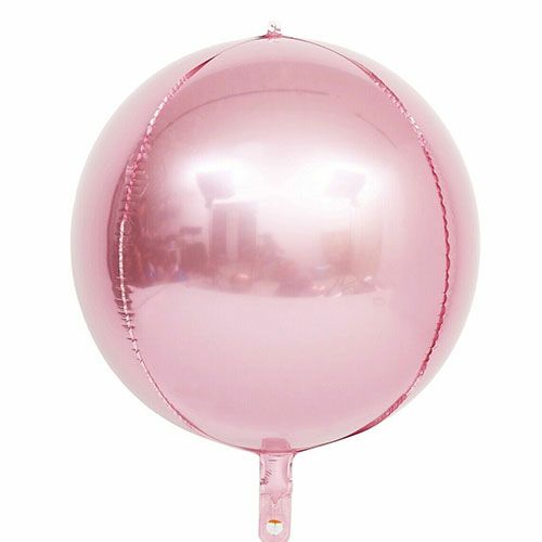 globo foil esfera orbz 40cm rosa cromado