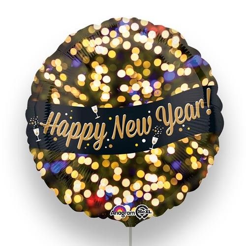 Globo Foil 45cm DECO "Happy New Year"