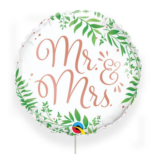 Globo foil metálico 45cm Mr&Ms boho                   