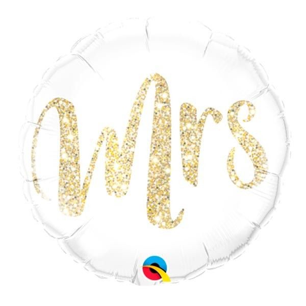 globo foil metalico para bodas DECO Mrs Qualatex