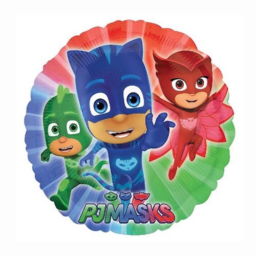 Globo foil metálico pj masks de 45cm