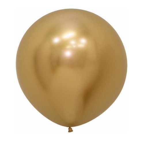Globo látex DECO gigante 60cm oro cromado