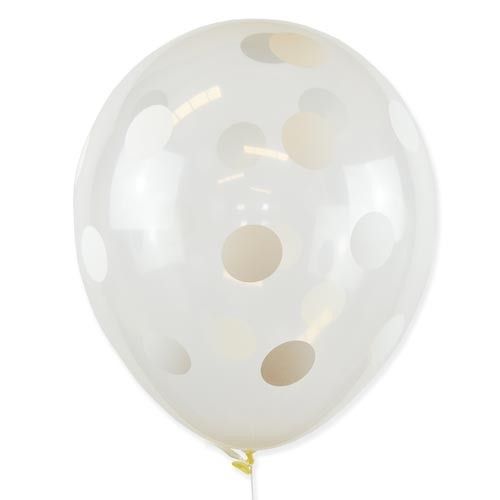 globos transparentes con lunares
