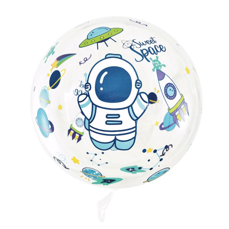 Globo Bubble Burbuja Espacio / Astronauta Transparente 45 cm