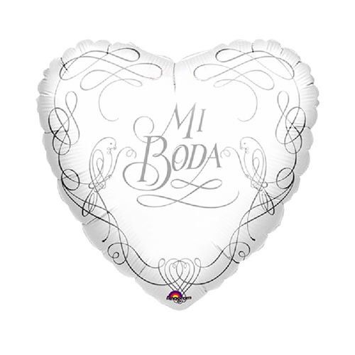Globo foil metálico para bodas deco Mi Boda 45cm
