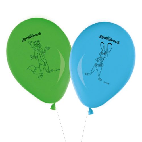 Globos de látex de zootropolis de 30cm