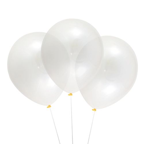 globos de látex transparentes 28cm