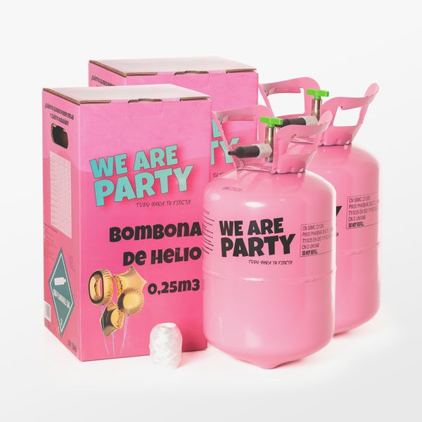 pack de dos bombonas de helio pequeñas