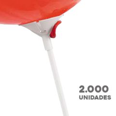 Pack de 2.000 Soportes de Plástico para Globos 38cm