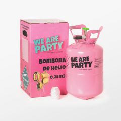 bombona de helio pequeña para 30 globos, 0,25m3