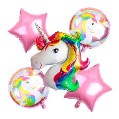 Bouquet 5 Globos Foil DECO de Unicornios Anagram®